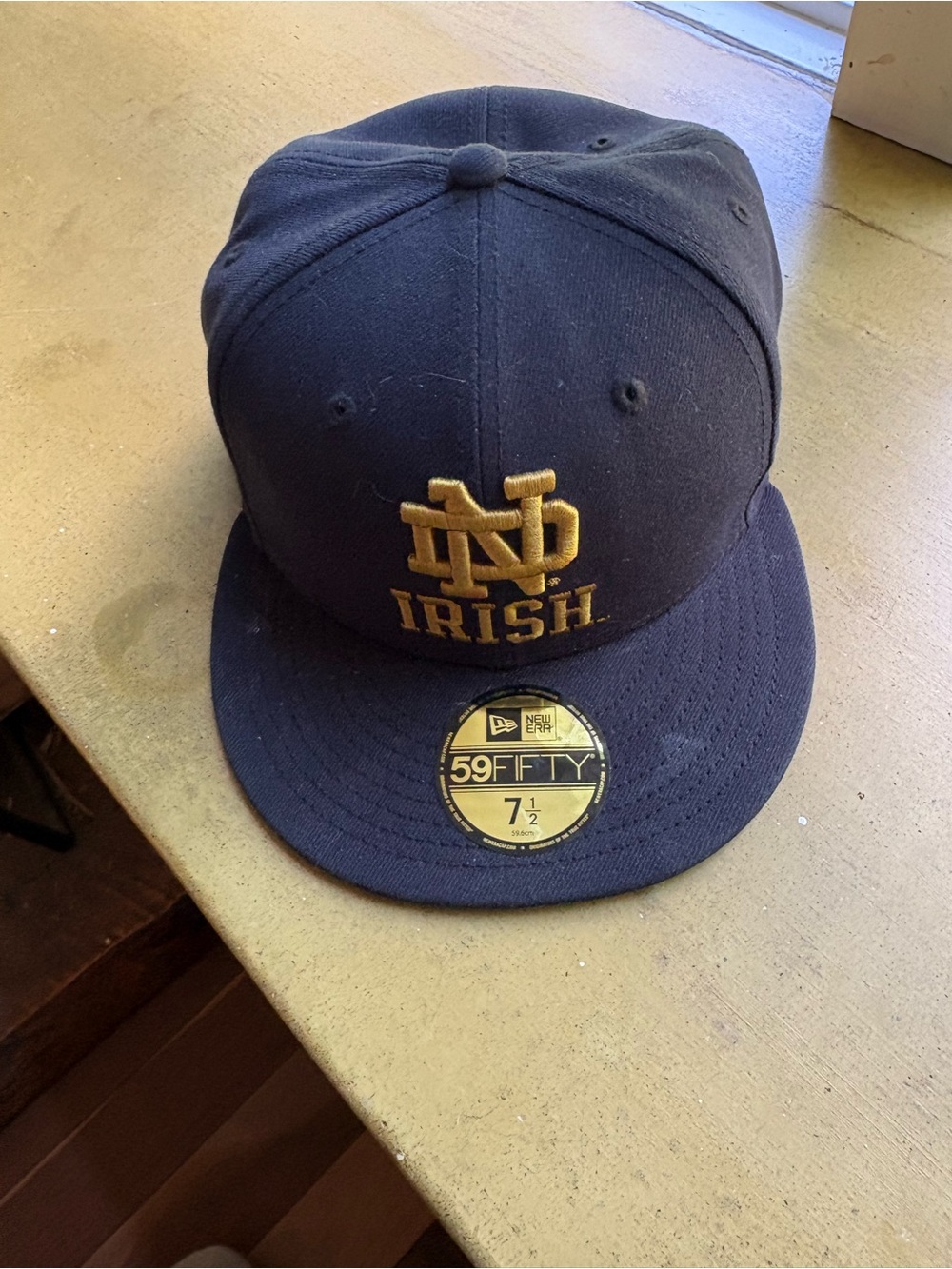 New Era Navy & Gold Notre Dame Irish 59FIFTY Fitted Hat